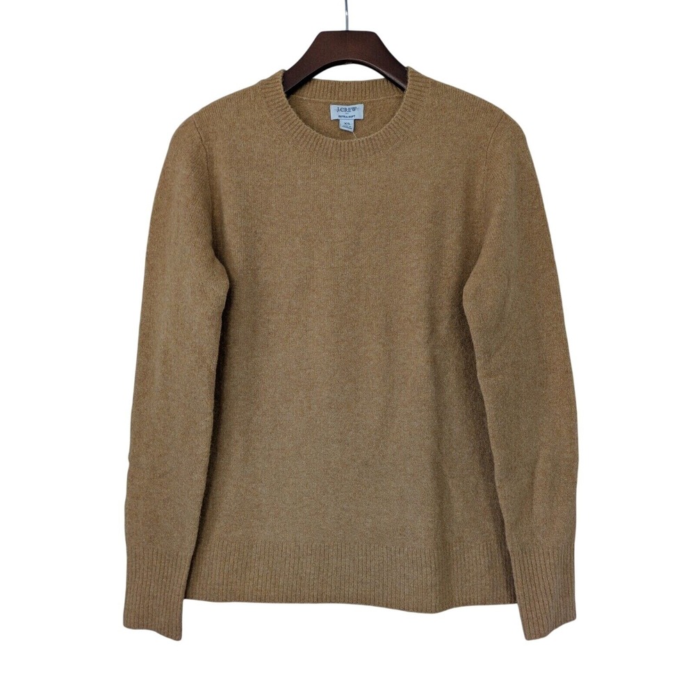 J. Crew Factory Crewneck Sweater Soft Yarn Womens Sze XS Tan Beige NWT $89 BU223